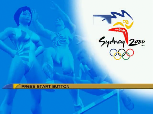 Sydney 2000 title screen for Sega Dreamcast